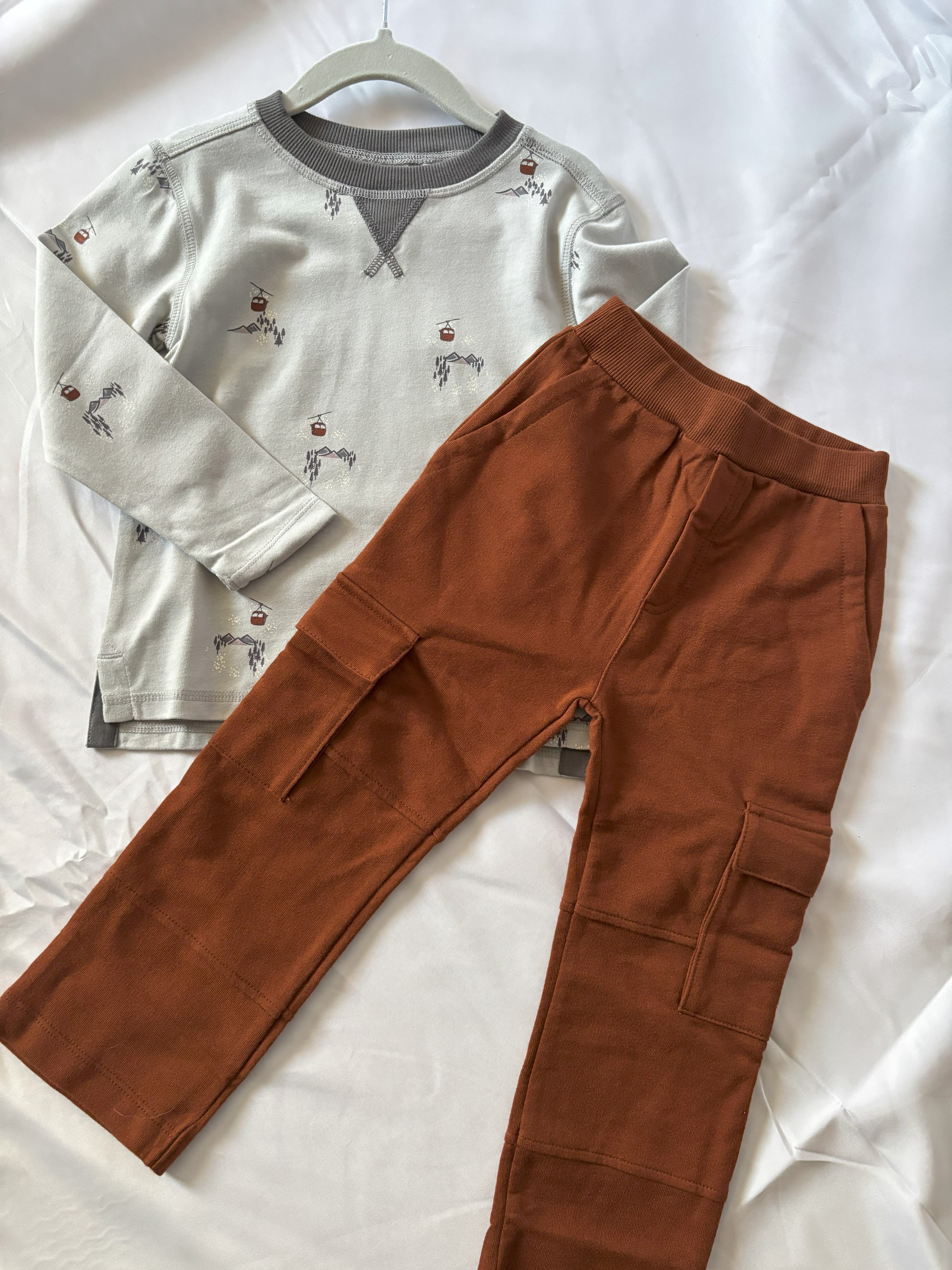 Fall Rust Cargo Pants-outfit