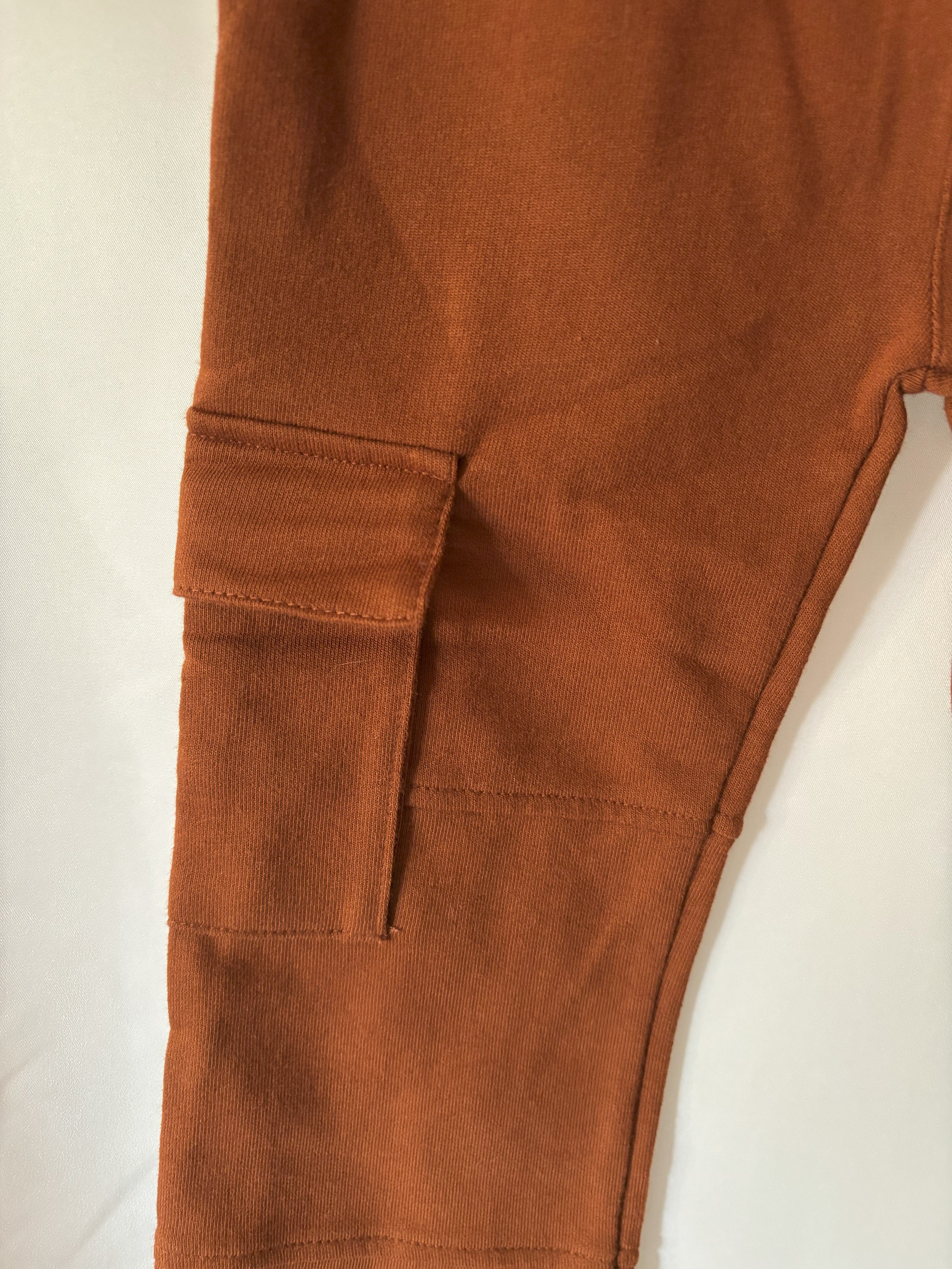 Fall Rust Cargo Pants - pants pocket