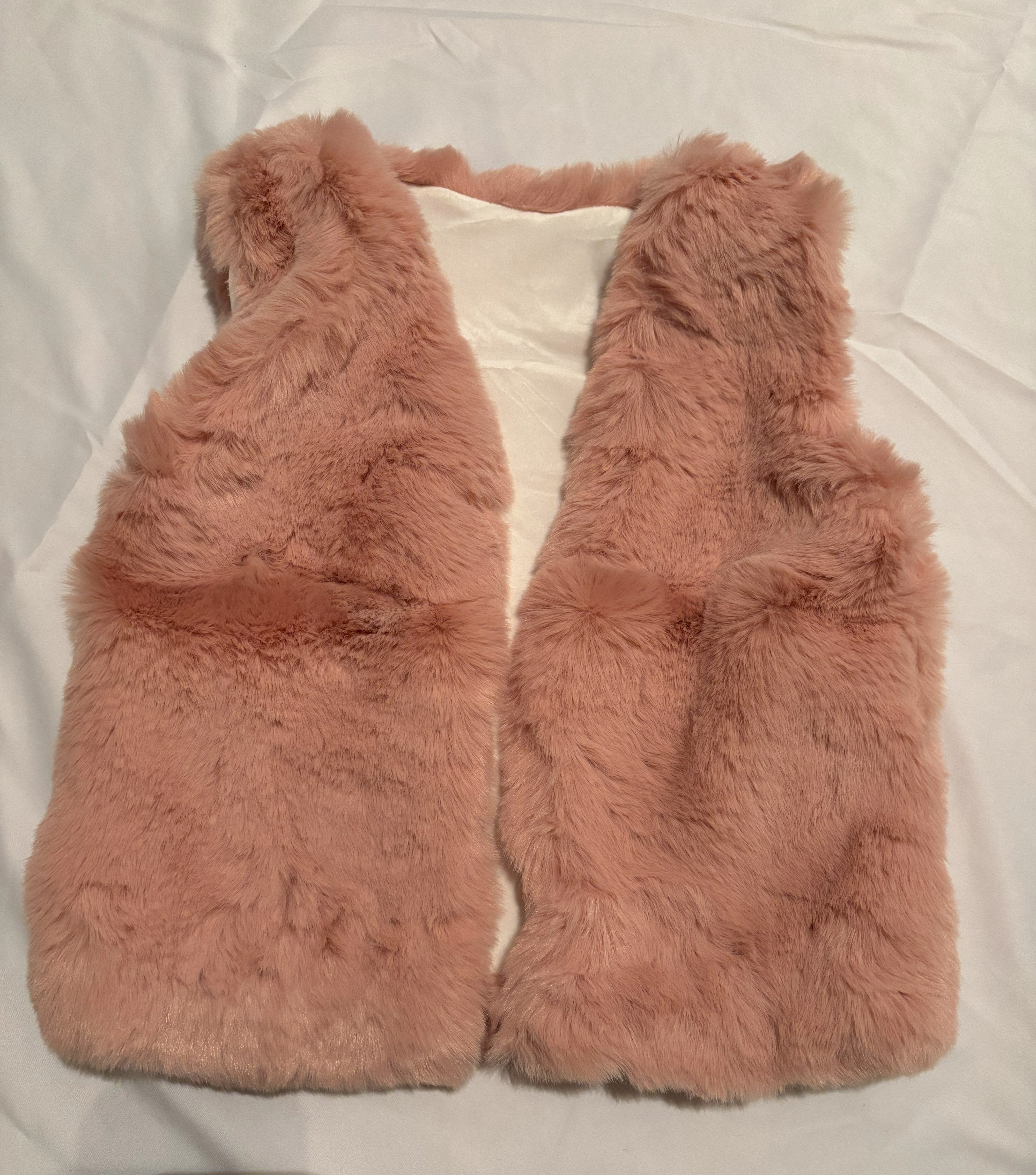 Pink Fur Girls Winter Vest